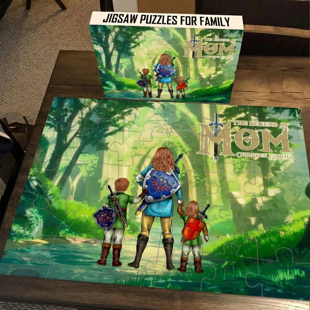 LoZd The Legend Of Mom Fantasy Adventure Children Of The Wild - Personalized Puzzle - Gifts For Mom