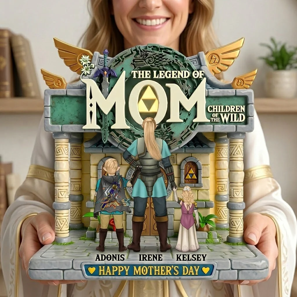 LoZd The Legend of Mom Fantasy - Personalized Acrylic Plaque - Gifts For Mom - Image 2