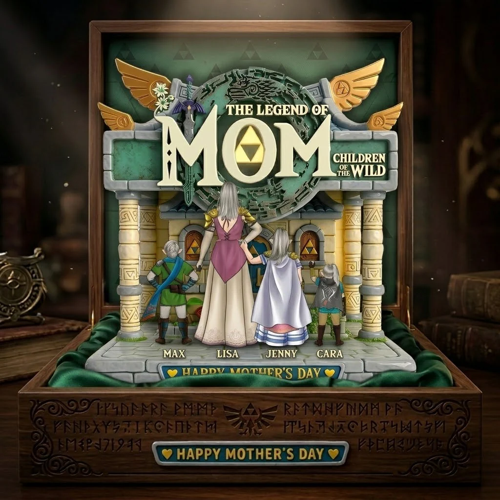 LoZd The Legend of Mom Fantasy - Personalized Acrylic Plaque - Gifts For Mom - Image 3