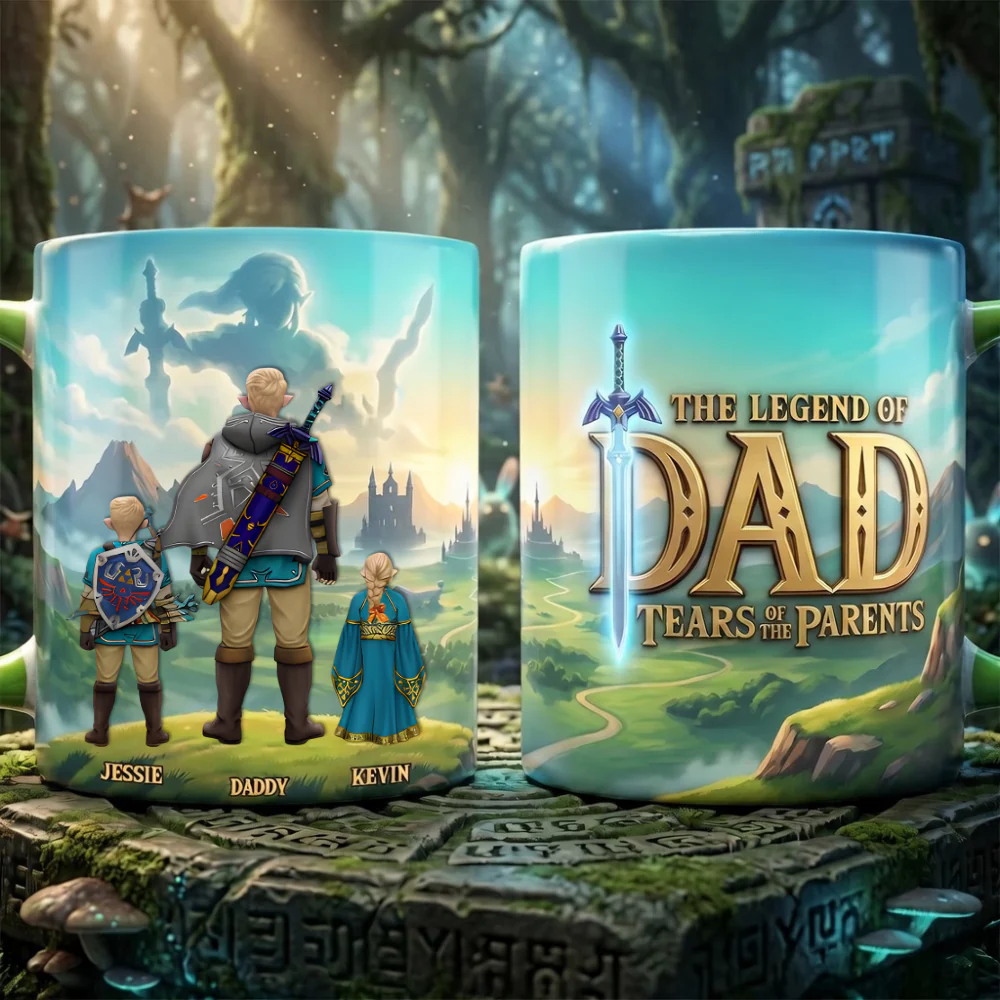 LoZd The Legends Of Dad - Personalized Accent Mug - Gift For Dad