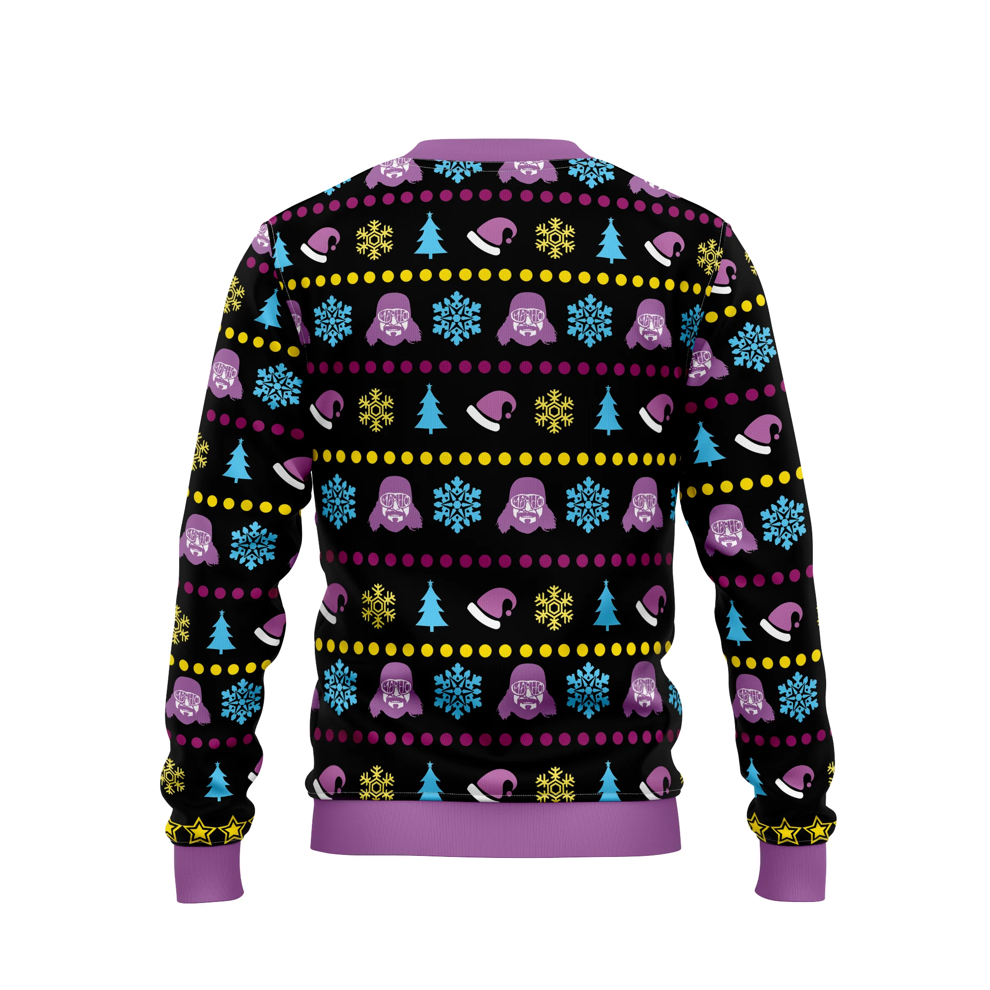 Macho Man And Hulkmania Power Pro Wrestling - Ugly Christmas Sweater - Funny Gifts NL122 - Image 2