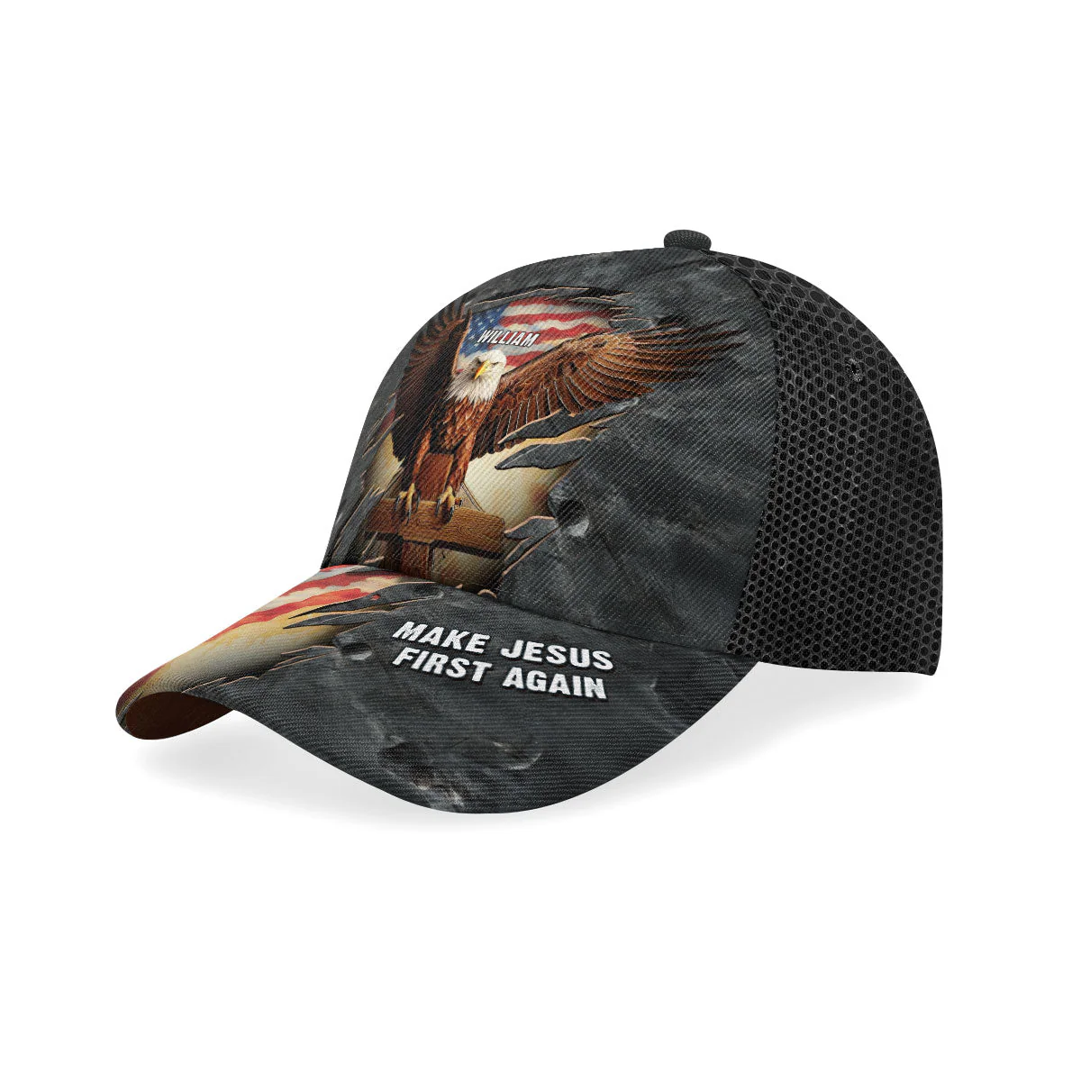 Make Jesus First Again -Personalized Classic Cap - Christian Gift For Him BA01 - Image 2