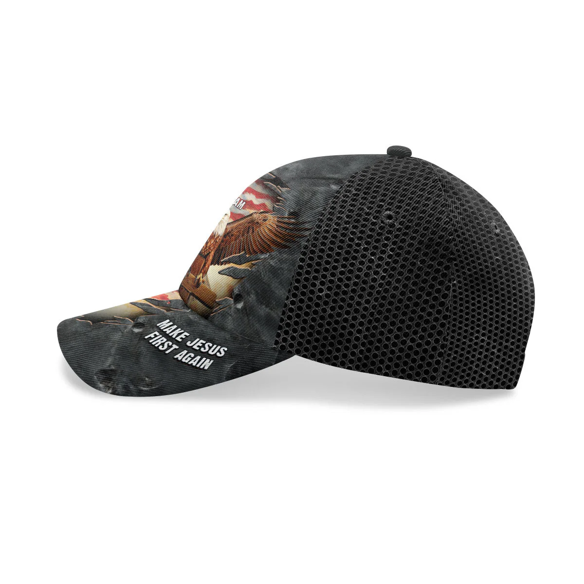 Make Jesus First Again -Personalized Classic Cap - Christian Gift For Him BA01 - Image 3