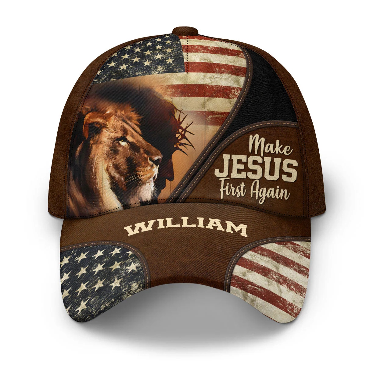 Make Jesus First Again - Personalized Classic Cap - Gift For Dad, Husband, Grandpa HN02