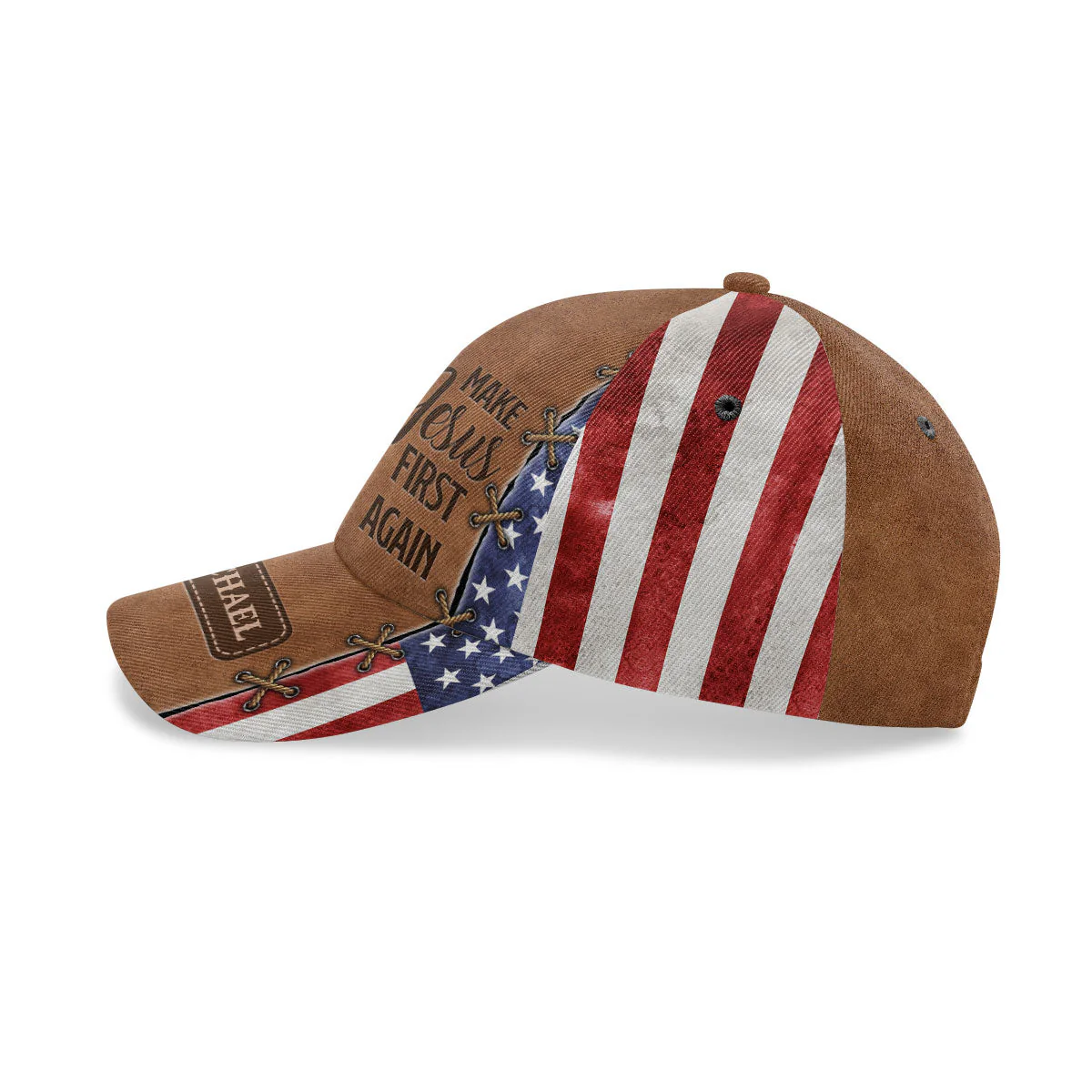 Make Jesus First Again - Personalized Classic Cap - Gift for Men, Dad, Grandpa, Husband NA94 CU5051602 - Image 3