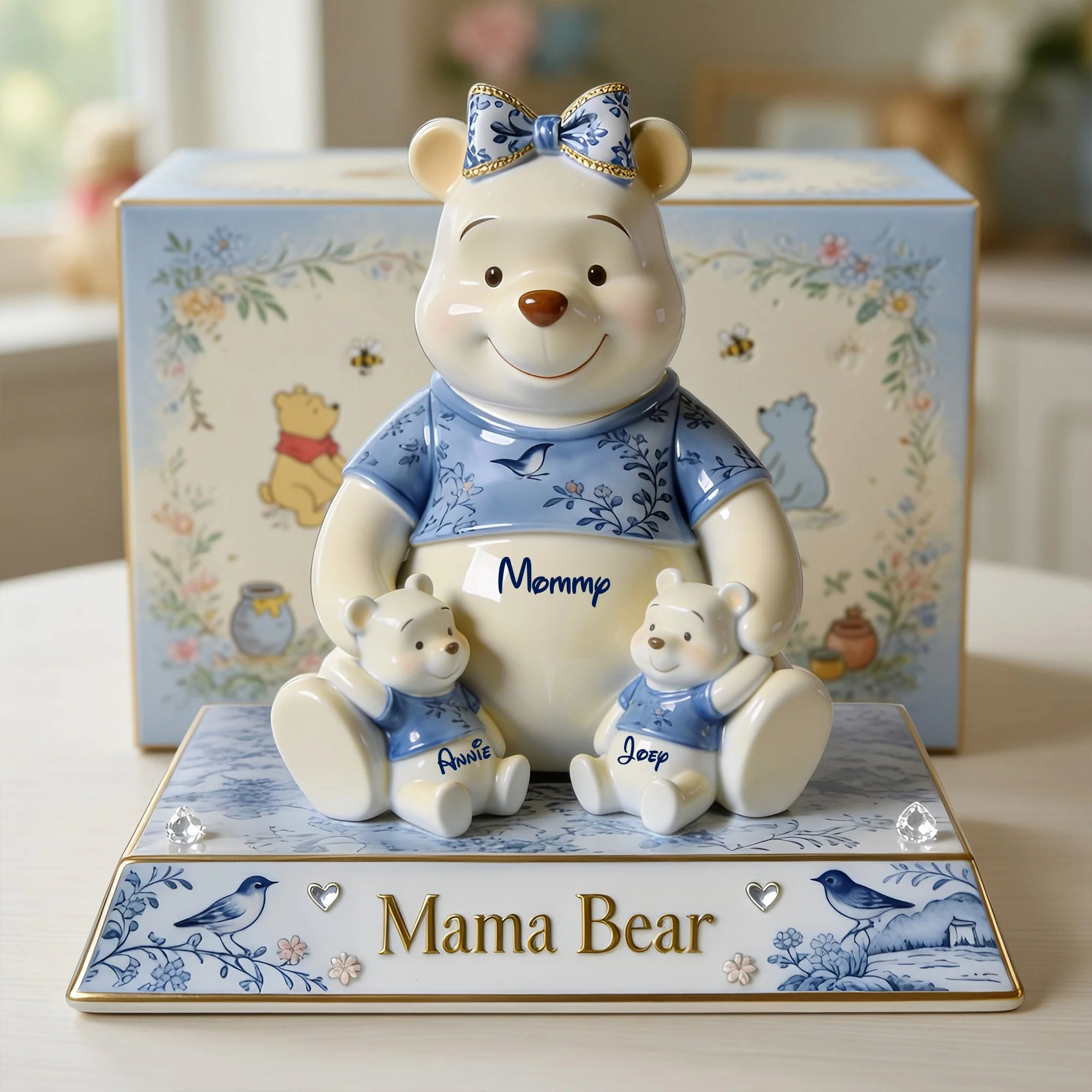 Mama Bear Toile De Jouy - Personalized Custom Shaped Acrylic Plaque - Gift For Movie Fans NL122 - Image 2