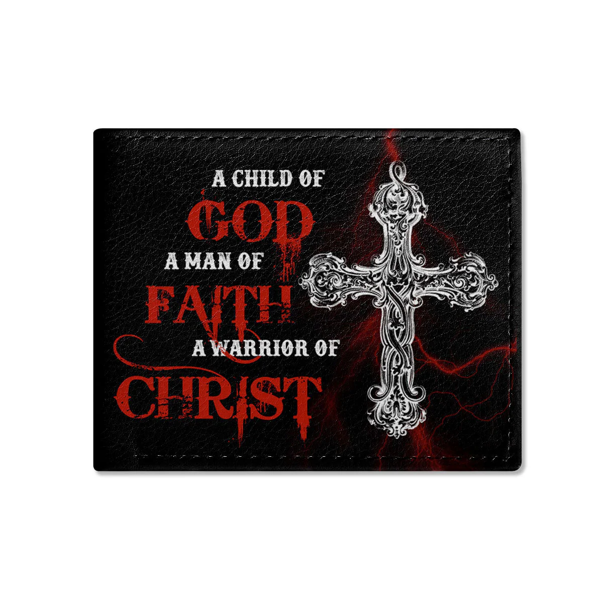 Man Of Faith - Personalized Folded Wallet For Men