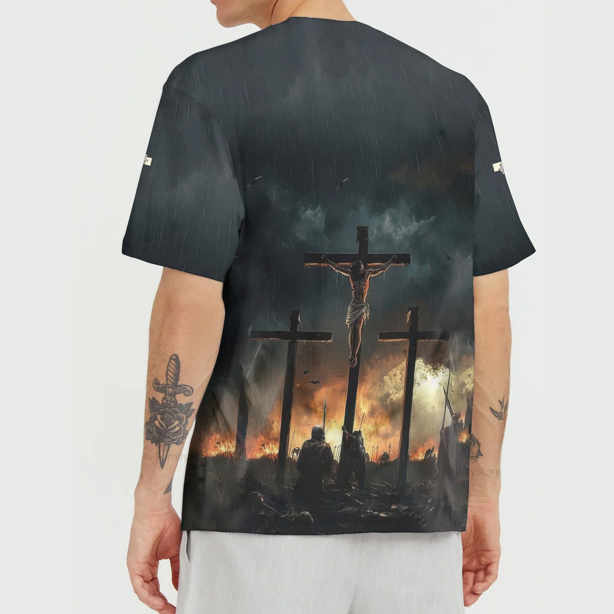 Man Of God Cross 3D TShirt - Image 5