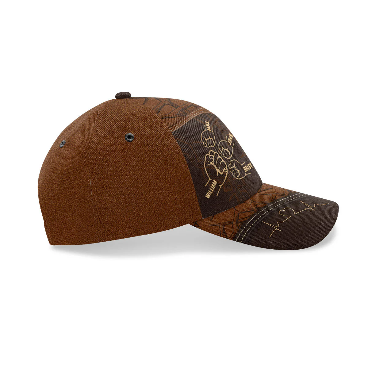 Man Of God Fist Bump - Personalized Classic Cap - Gift For Dad, Husband, Grandpa HN02 - Image 4