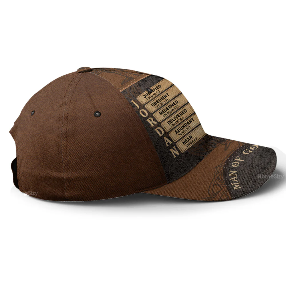 Man Of God, God Says I Am - Personalized Classic Cap - Gift for Men, Dad, Grandpa, Husband - NH96 - Image 4