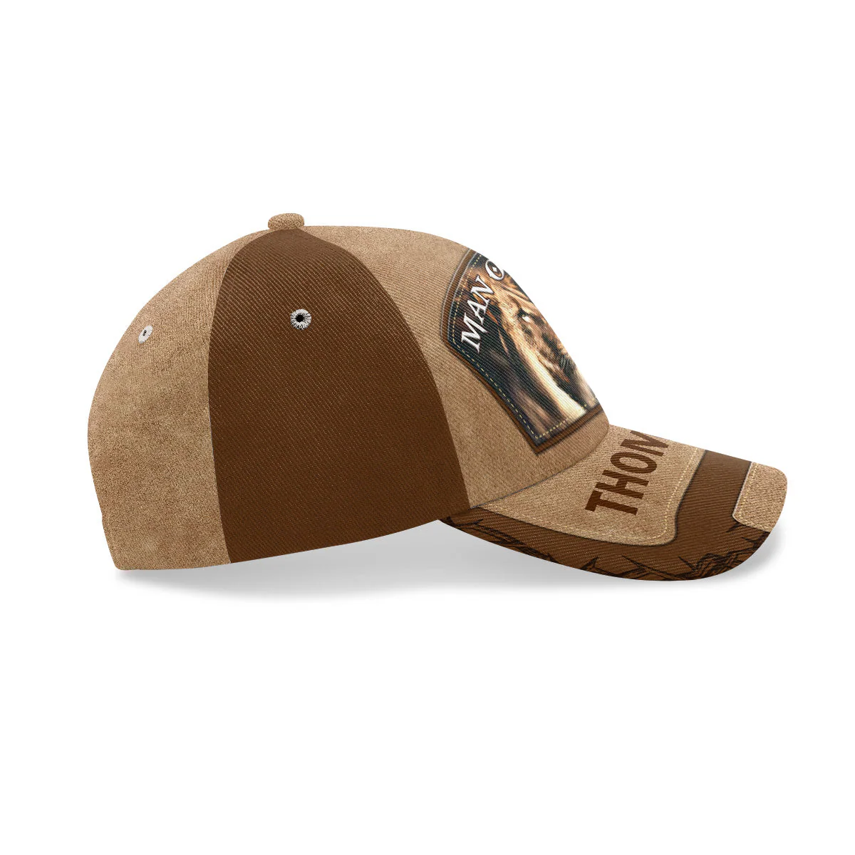 Man Of God Lion - Personalized Classic Cap - Image 4