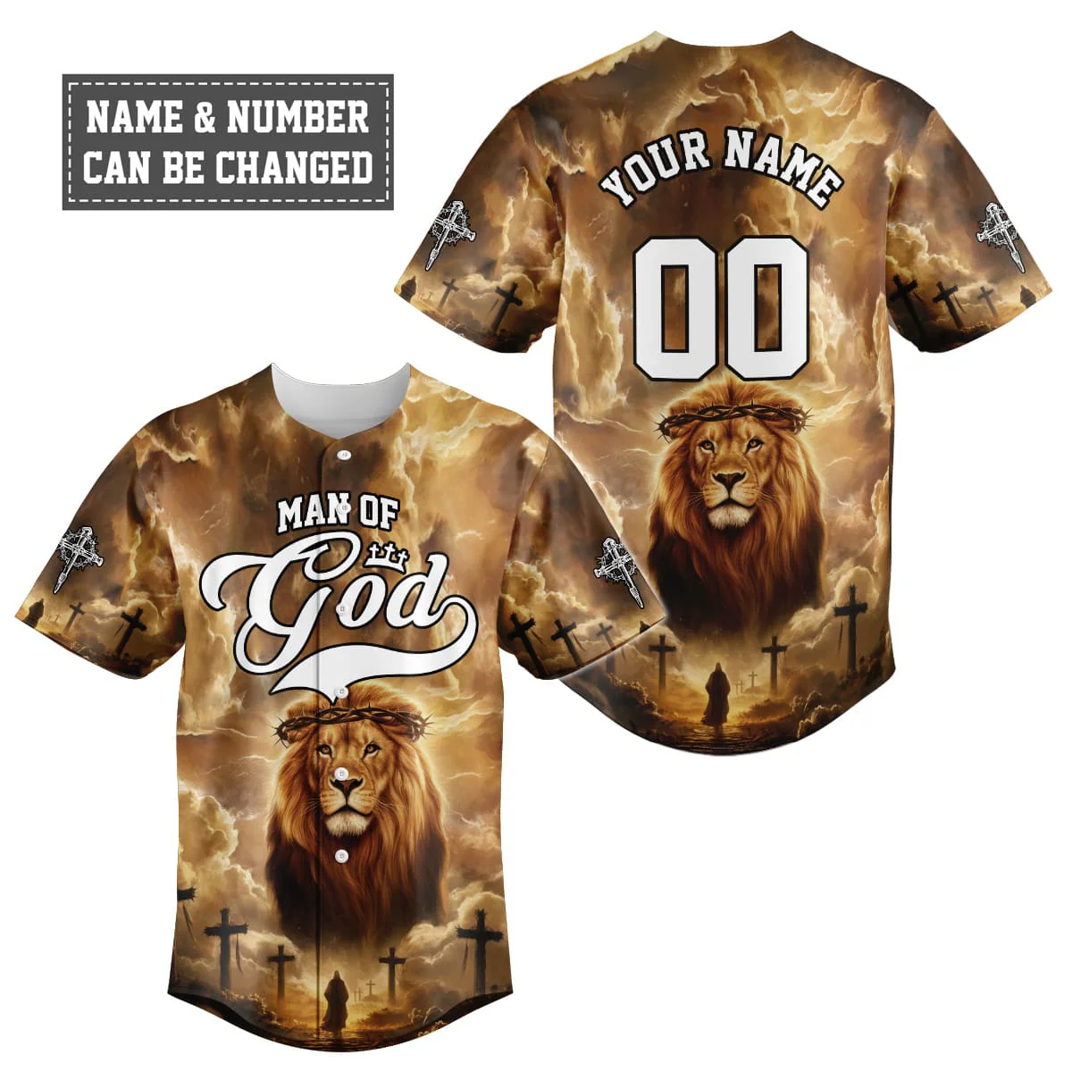 Man of God – Lion’s Courage Baseball Jersey Bundle - Image 2