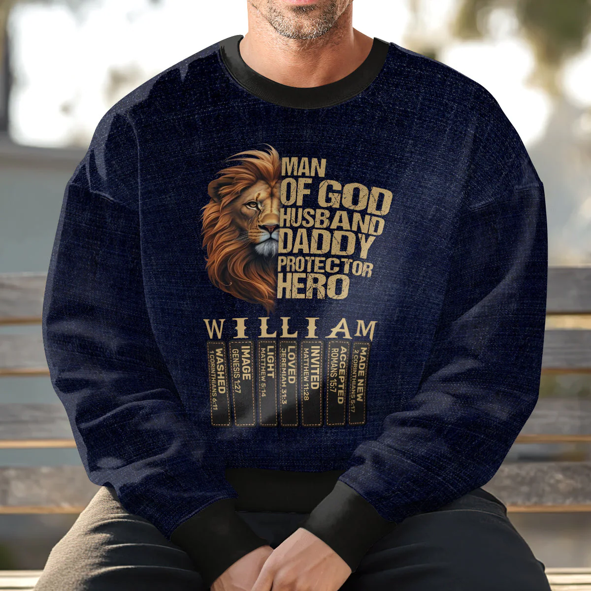 Man Of God - Personalized AOP Sweatshirt | TD118 - Image 2