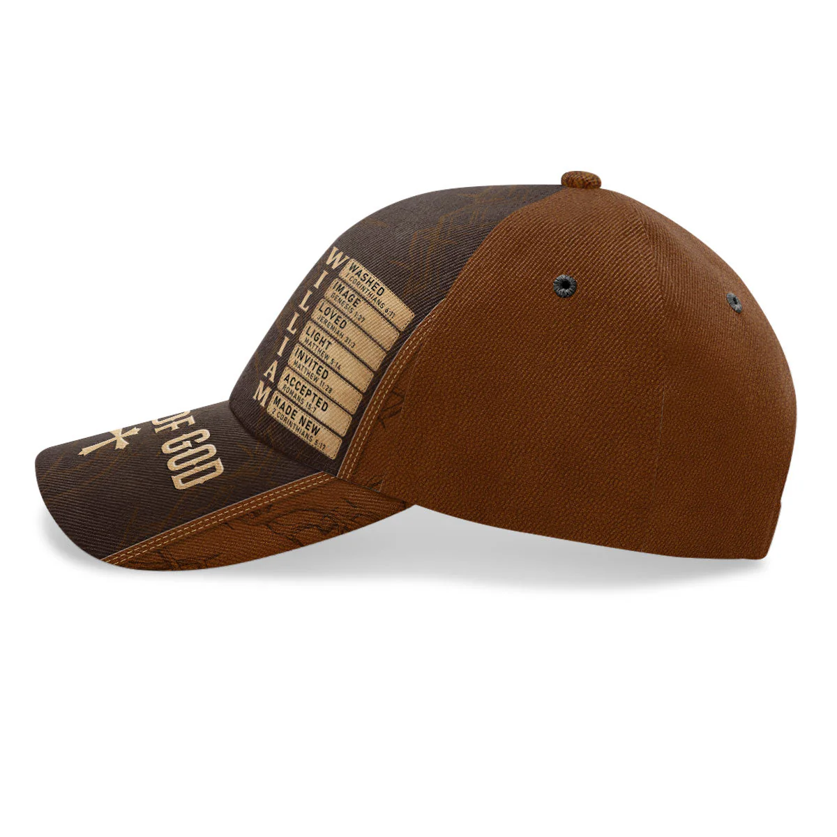 Man Of God - Personalized Classic Cap - Christian Gift For Man BA01 - Image 3