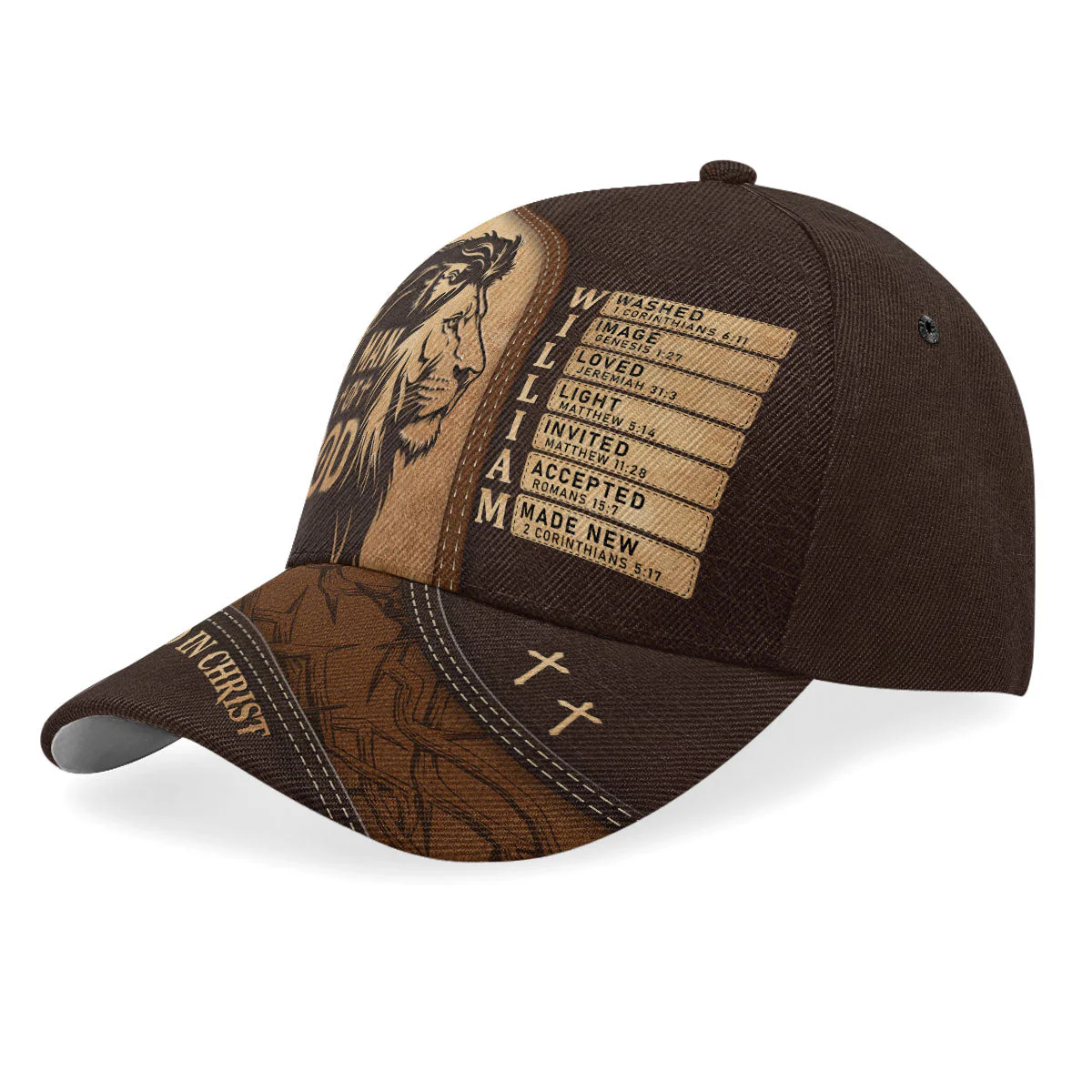 Man Of God - Personalized Classic Cap - Christian Gift For Man BA01 - Image 2