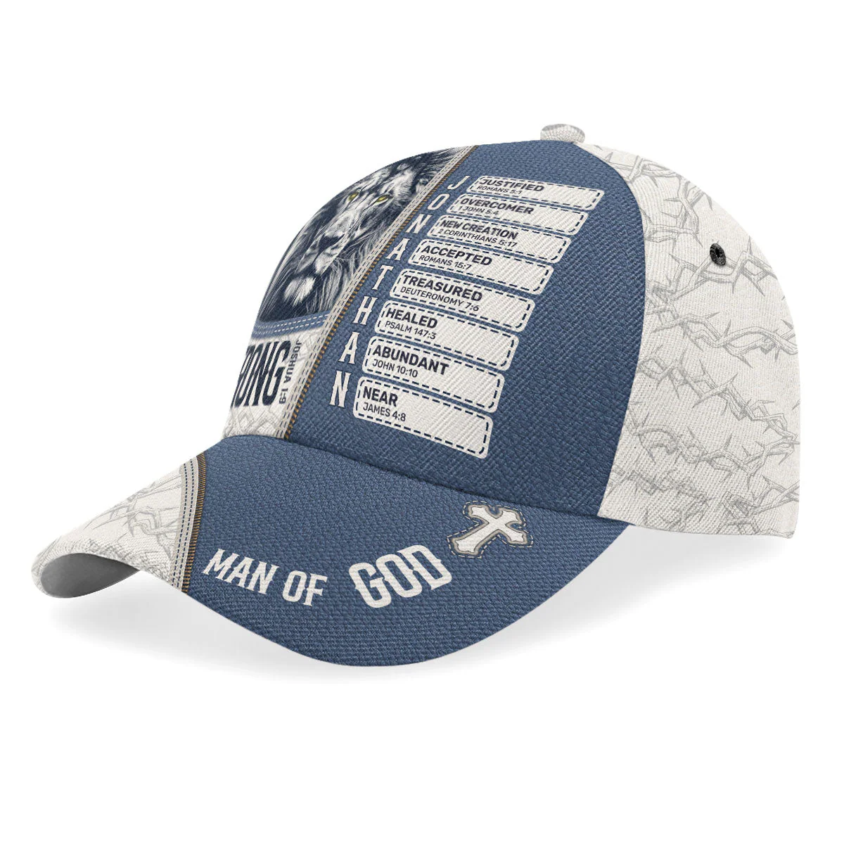 Man Of God - Personalized Classic Cap TD118 - Image 2