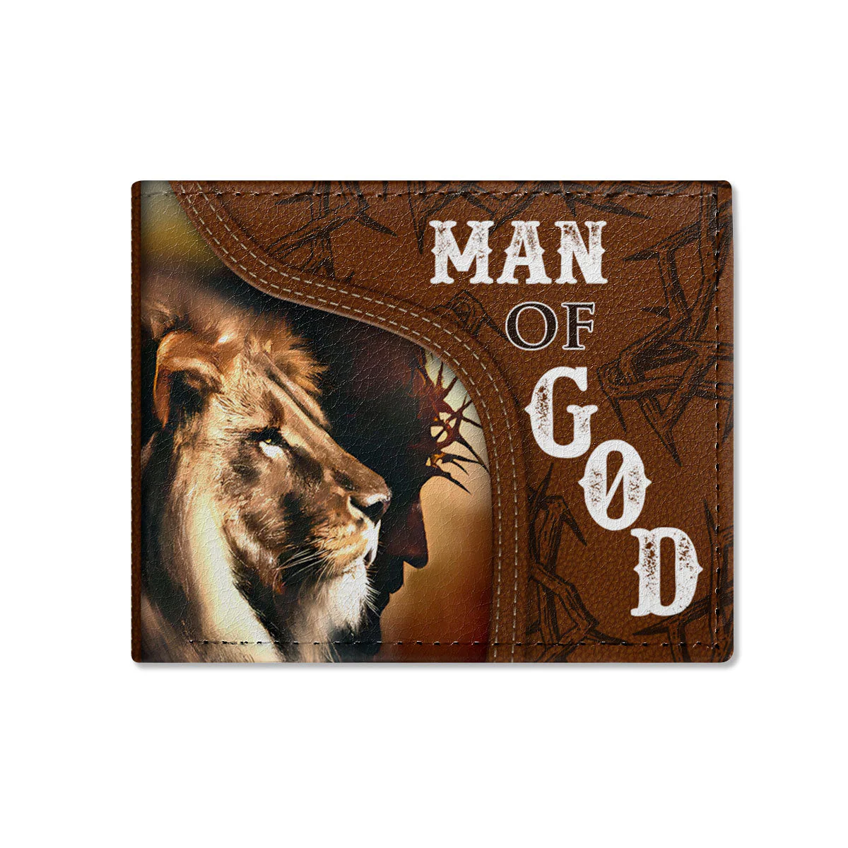 Man Of God - Personalized Folded Wallet For Men - Image 2