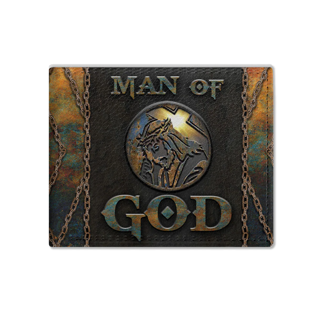Man Of God - Personalized Folded Wallet For Men - Image 2