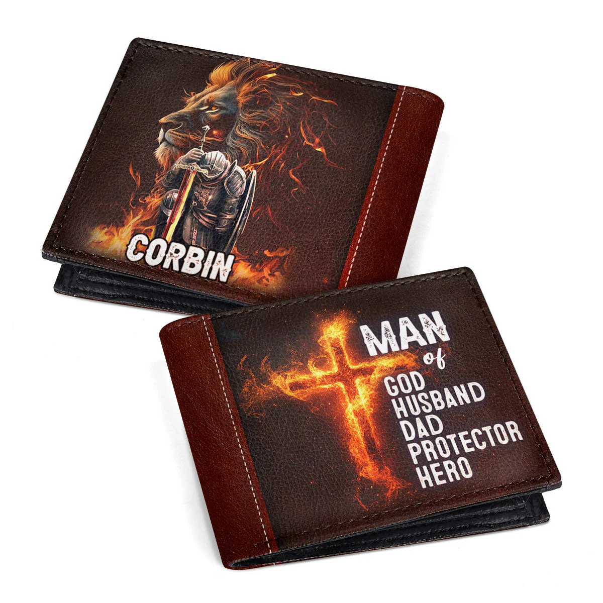 Man Of God - Personalized Folded Wallet For Men