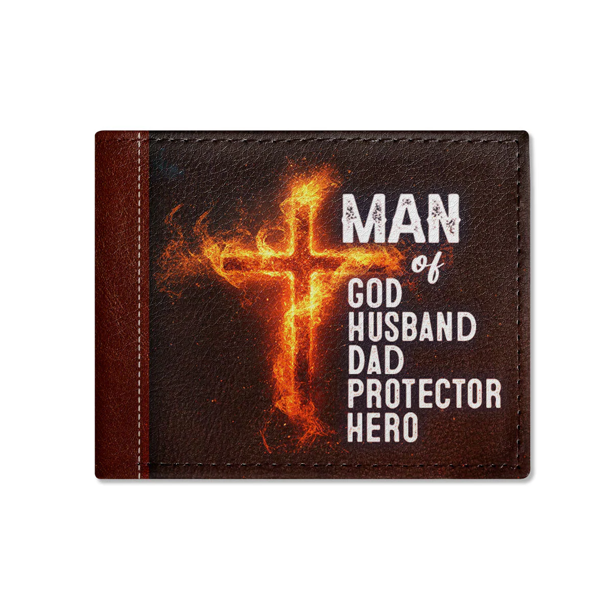 Man Of God - Personalized Folded Wallet For Men - Image 2