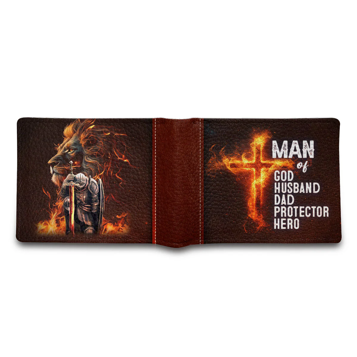 Man Of God - Personalized Folded Wallet For Men - Image 3