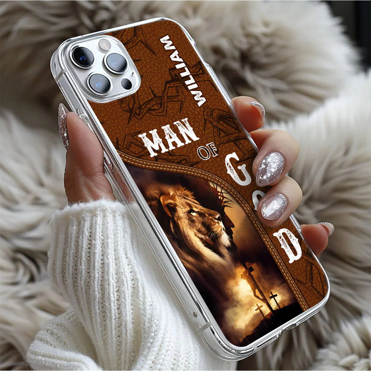 Man Of God - Personalized Silicone Phone Case - Image 5