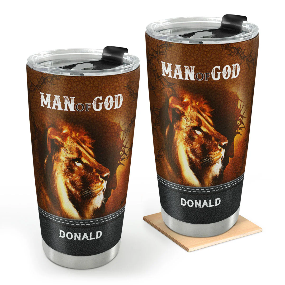 Man Of God - Personalized Stainless Steel Tumbler