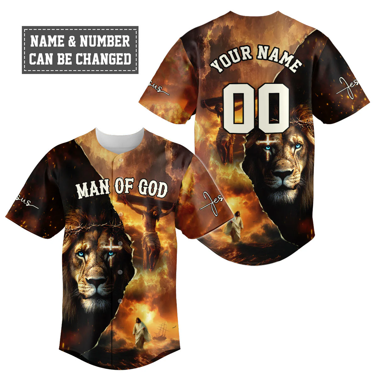 Man Of God Redeemed Strength Baseball Jersey Bundle - Image 2