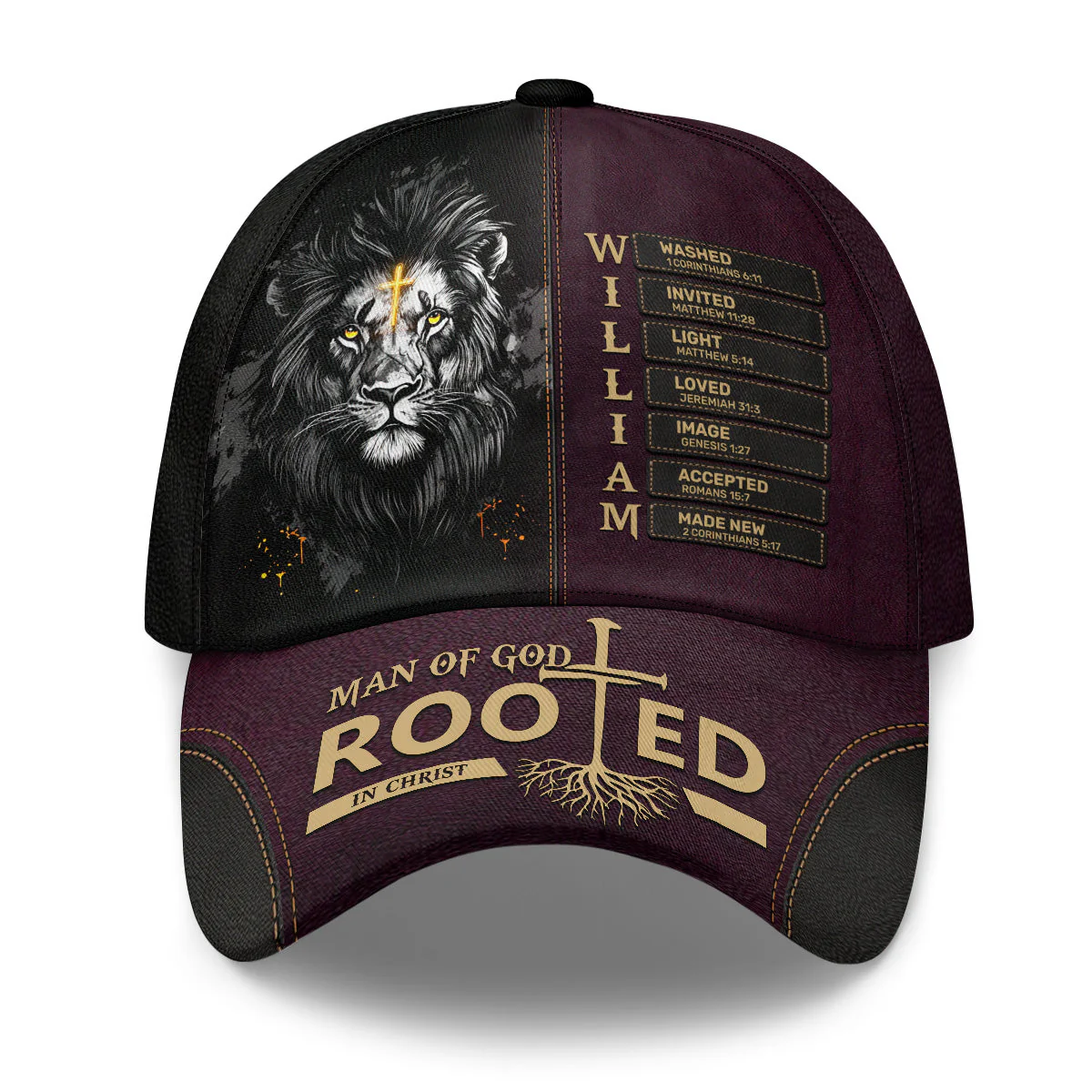 Man Of God Rooted In Christ  - Personalized Classic Cap - Gift for Men, Dad, Grandpa, Husband, Father's Day Gift | NA94