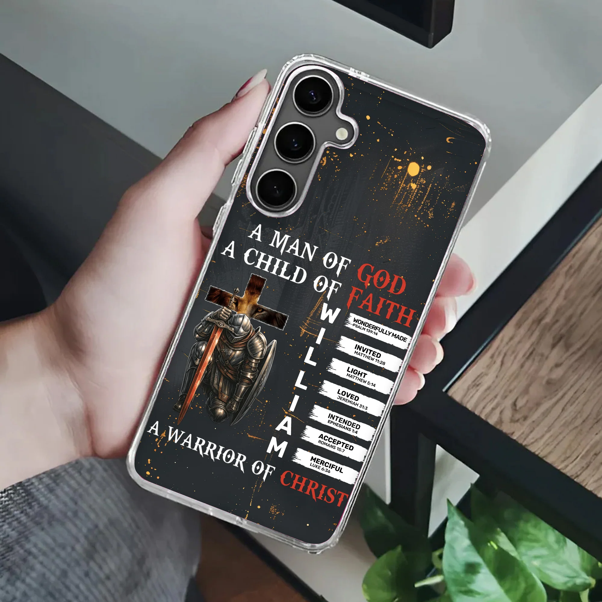 Man Of God, Warrior Of Christ - Personalized Phone Case TD118 - Image 4