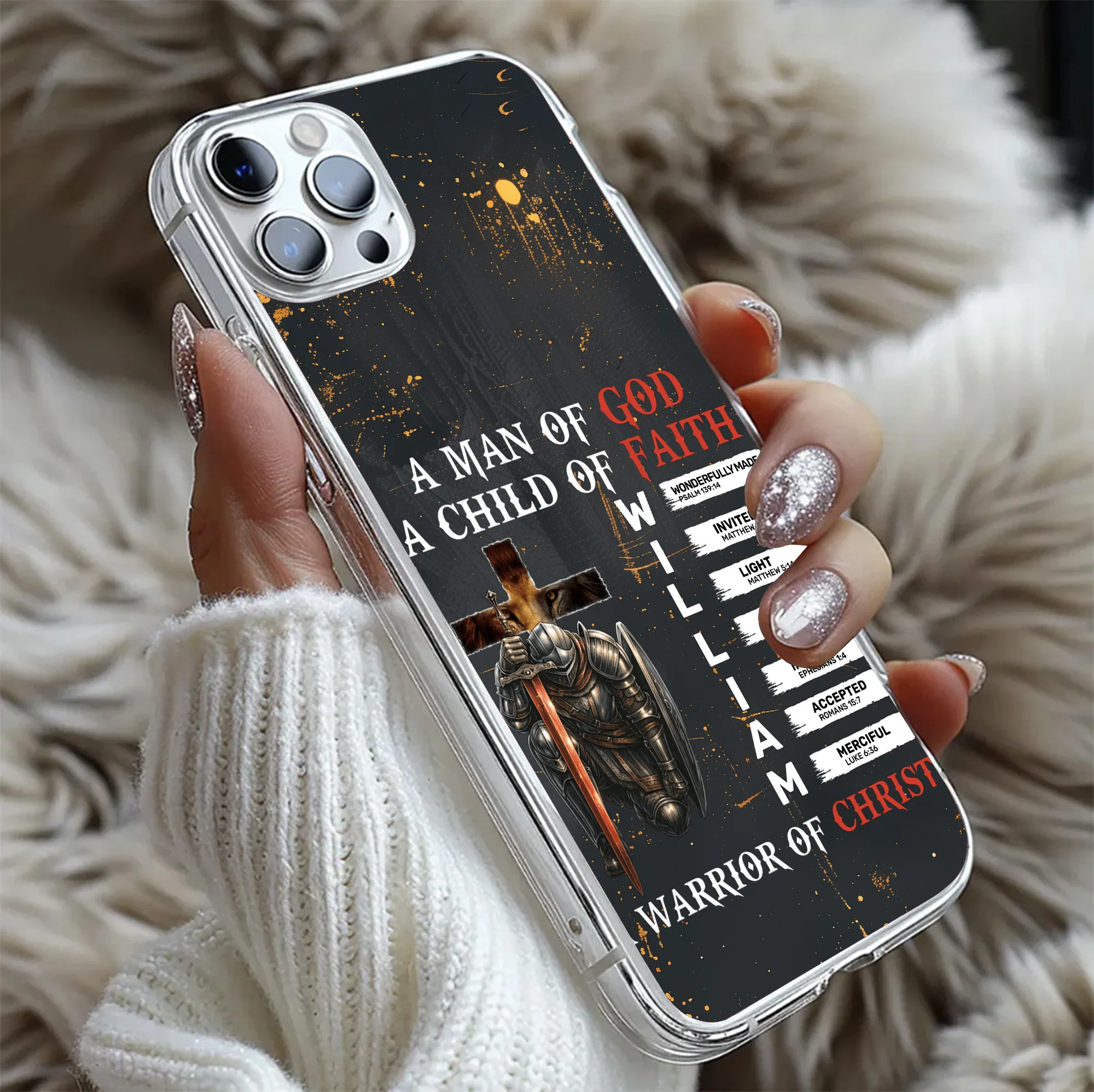 Man Of God, Warrior Of Christ - Personalized Phone Case TD118 - Image 5