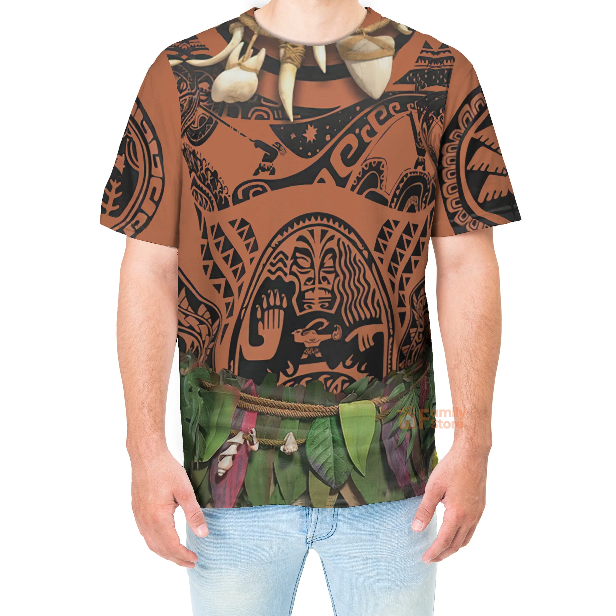 Maui Disney Moana Costume T-Shirt - Image 4