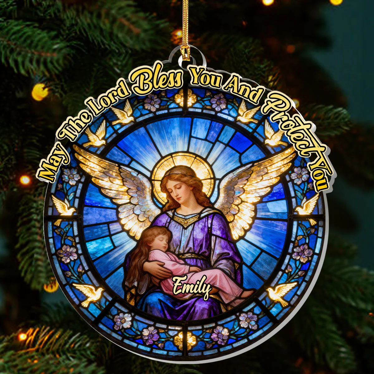 May The Lord Bless You And Protect You - Personalized 1-Layer Acrylic Ornament HL128 - Image 3