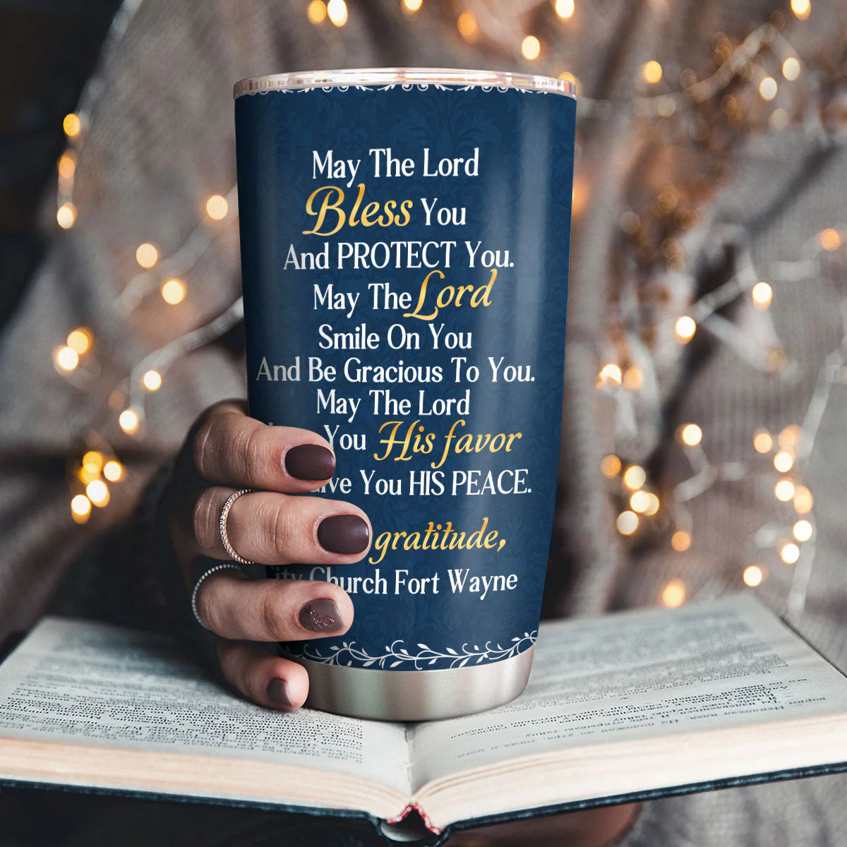 May The Lord Bless You And Protect You - Personalized Stainless Steel Tumbler TD118 - Image 3