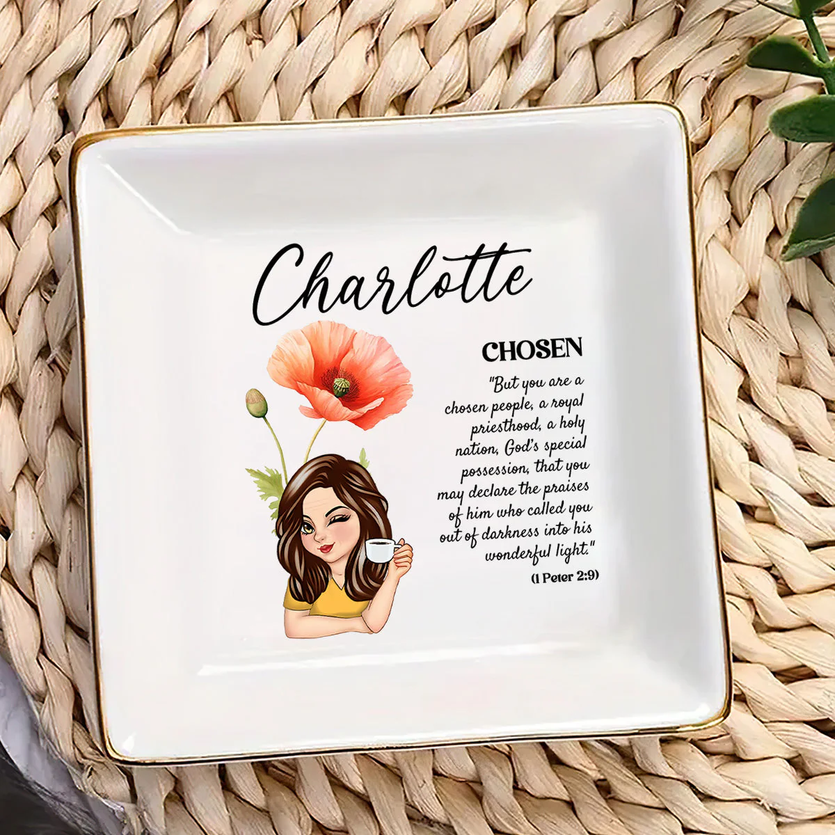 Meaning Of Your Name Girl - Personalized Jewelry Dish - Gift For Grandma, Mom, Girlfriend, Wife, Bestie, Sister - CLGOD04 NH96 - Image 3