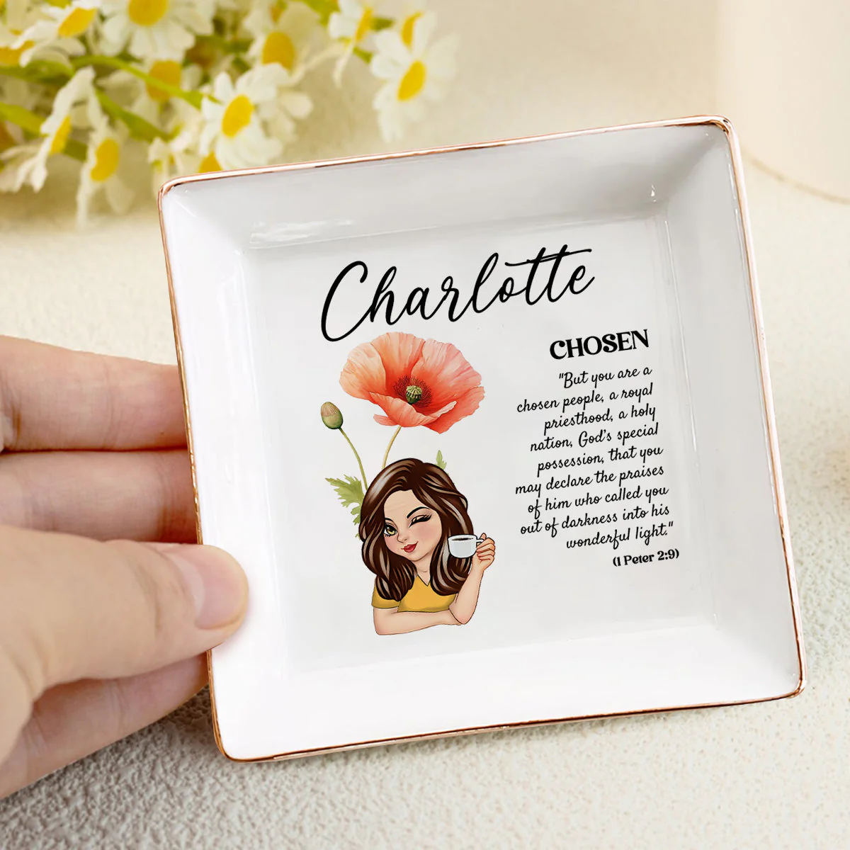 Meaning Of Your Name Girl - Personalized Jewelry Dish - Gift For Grandma, Mom, Girlfriend, Wife, Bestie, Sister - CLGOD04 NH96 - Image 4