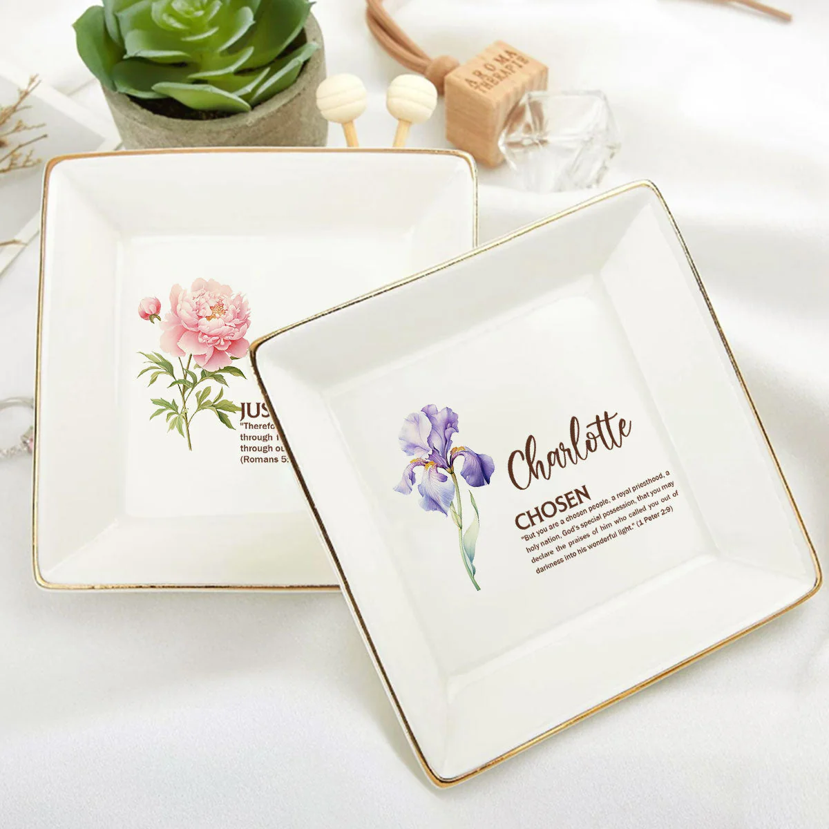 Meaning Of Your Name - Personalized Jewelry Dish - Gift For Grandma, Mom, Girlfriend, Wife, Bestie, Sister - NH96 - Image 6