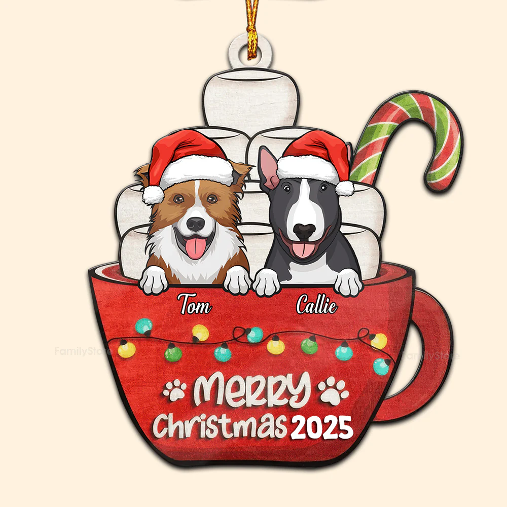 Merry Woofmas Have A Sweet Pawlidays - Gift For Dog Lover, Pet Lovers - Personalized Wood Ornament - CLP09 NH96 - Image 5