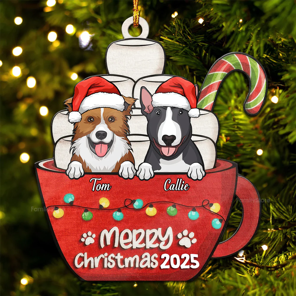 Merry Woofmas Have A Sweet Pawlidays - Gift For Dog Lover, Pet Lovers - Personalized Wood Ornament - CLP09 NH96 - Image 6