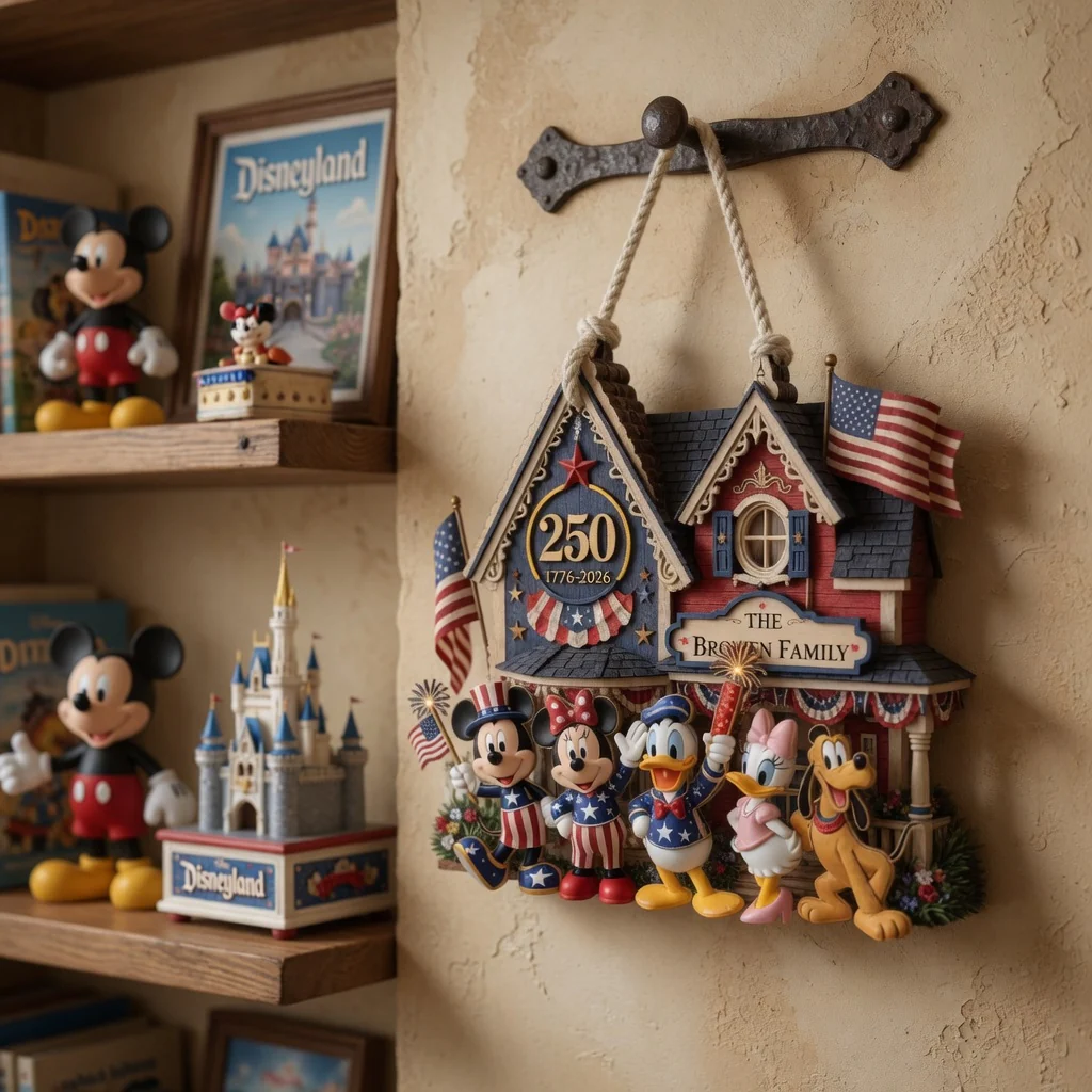 MkMo Celebrate 250 Years Of America - Personalized Custom Shaped Wood Sign - Gift For Family, Patriots NL122 - Image 5