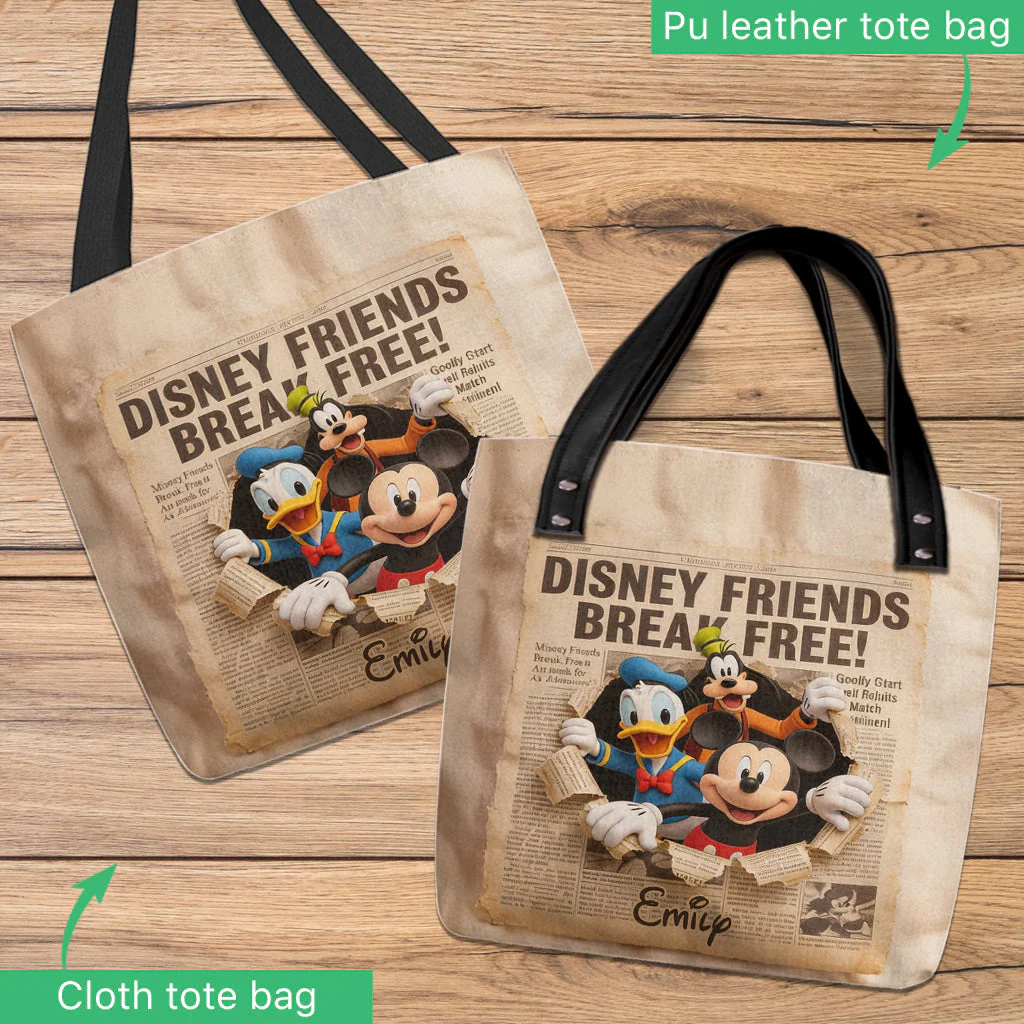 MkMo DSNY Friends Break Free - Personalized Tote Bag - Gift For Movie Fans - Image 4