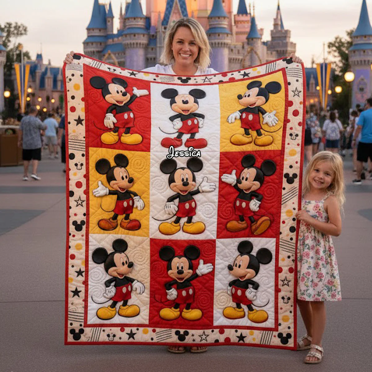 MkMo Just A Girl Who Loves Magic Mouse - Personalized Blanket - Christmas Gift For Her HH01