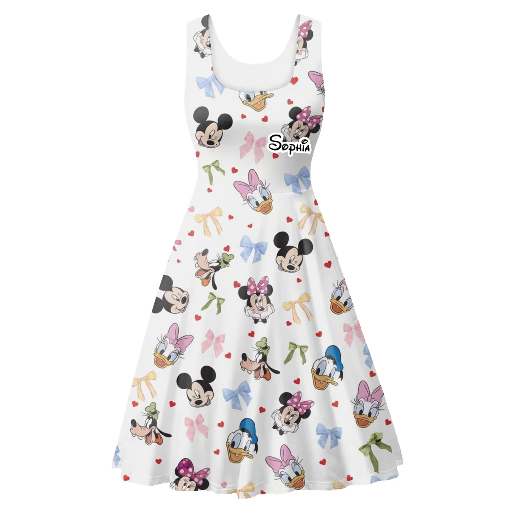 MkMo Just A Girl Who Loves Magic Mouse - Personalized Skater Dress - Gift For Her, Movie Fans HH01 - Image 4