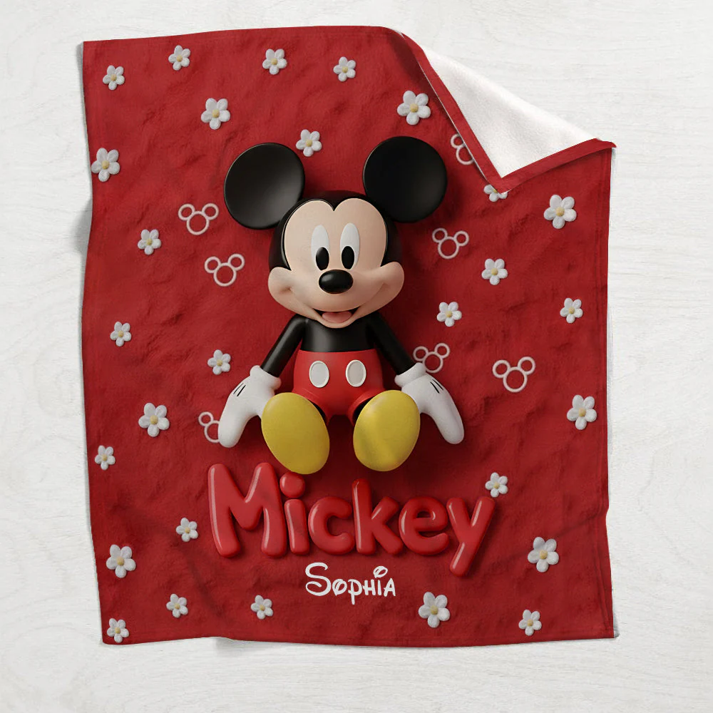 MkMo Just Love Magic Mouse - Personalized Blanket - Christmas Gift For Fan Movies HH01 - Image 4