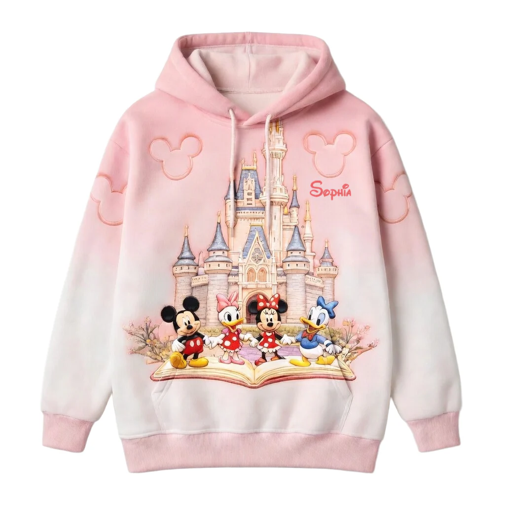 MkMo Magic Castle With Magic Mouse - Personalized All Over Shirt - Gift For Her, Fan Movies HH01 - Image 2