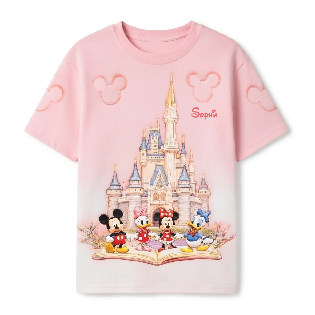 MkMo Magic Castle With Magic Mouse - Personalized All Over Shirt - Gift For Her, Fan Movies HH01 - Image 6