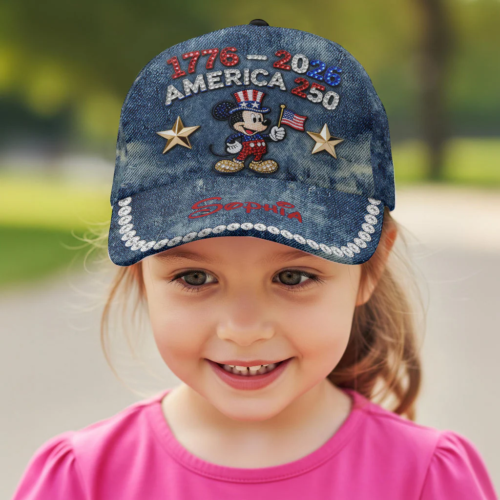 MkMo Magic Mouse America 250th Anniversary - Personalized Classic Cap - Gift For Patriots NL122 - Image 10
