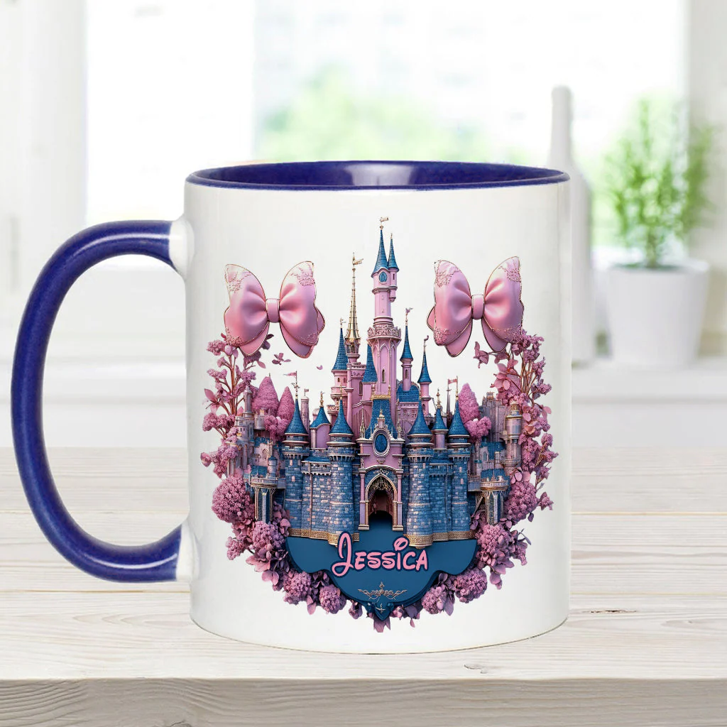 MkMo Magic Mouse And Castles - Personalized Accent Mug - Christmas Gift NA94 - Image 5