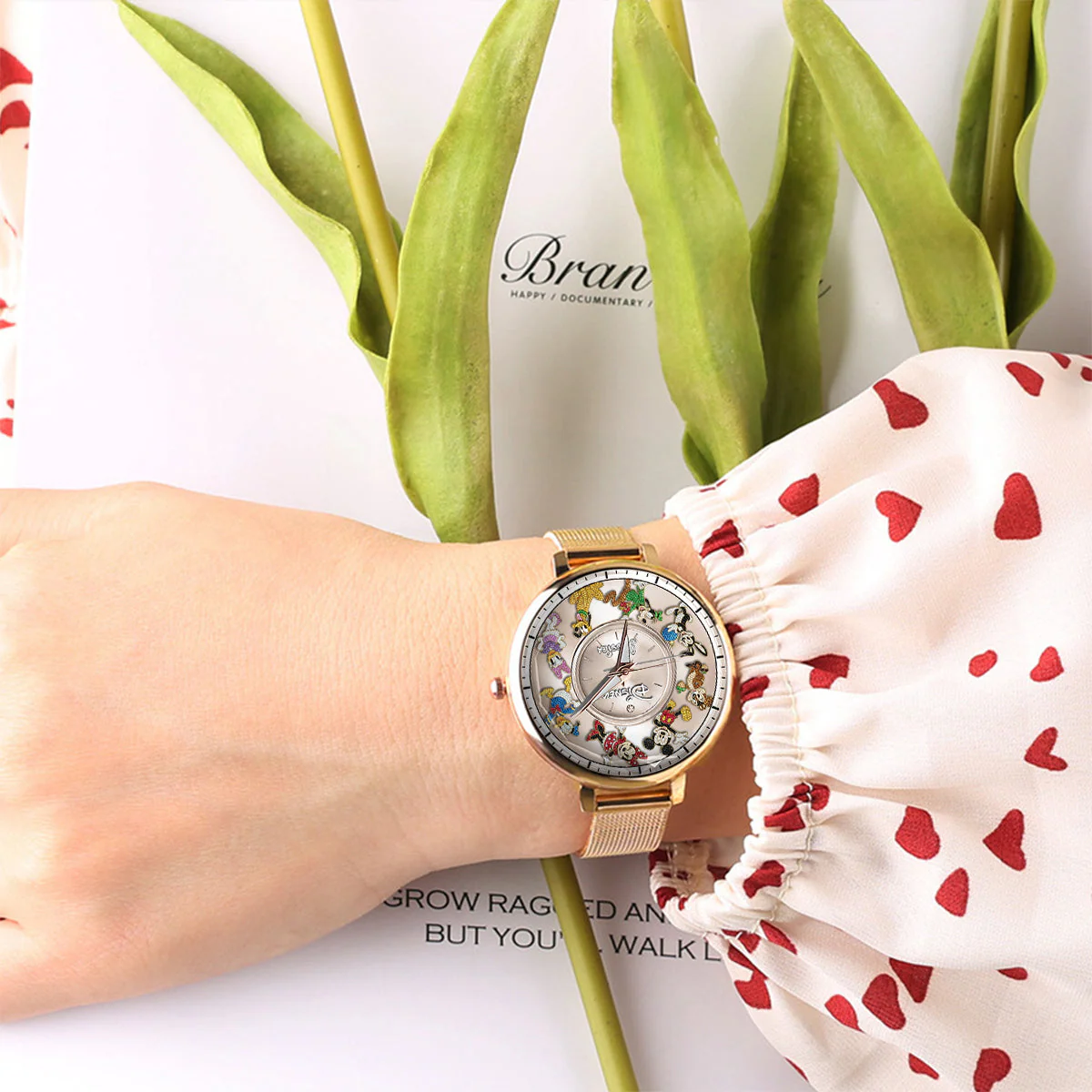 MkMo Magic Mouse Best Friends (Ver 1) - Personalized Women Hand Watch - Gift For Her, Movie Fans NL122 - Image 5