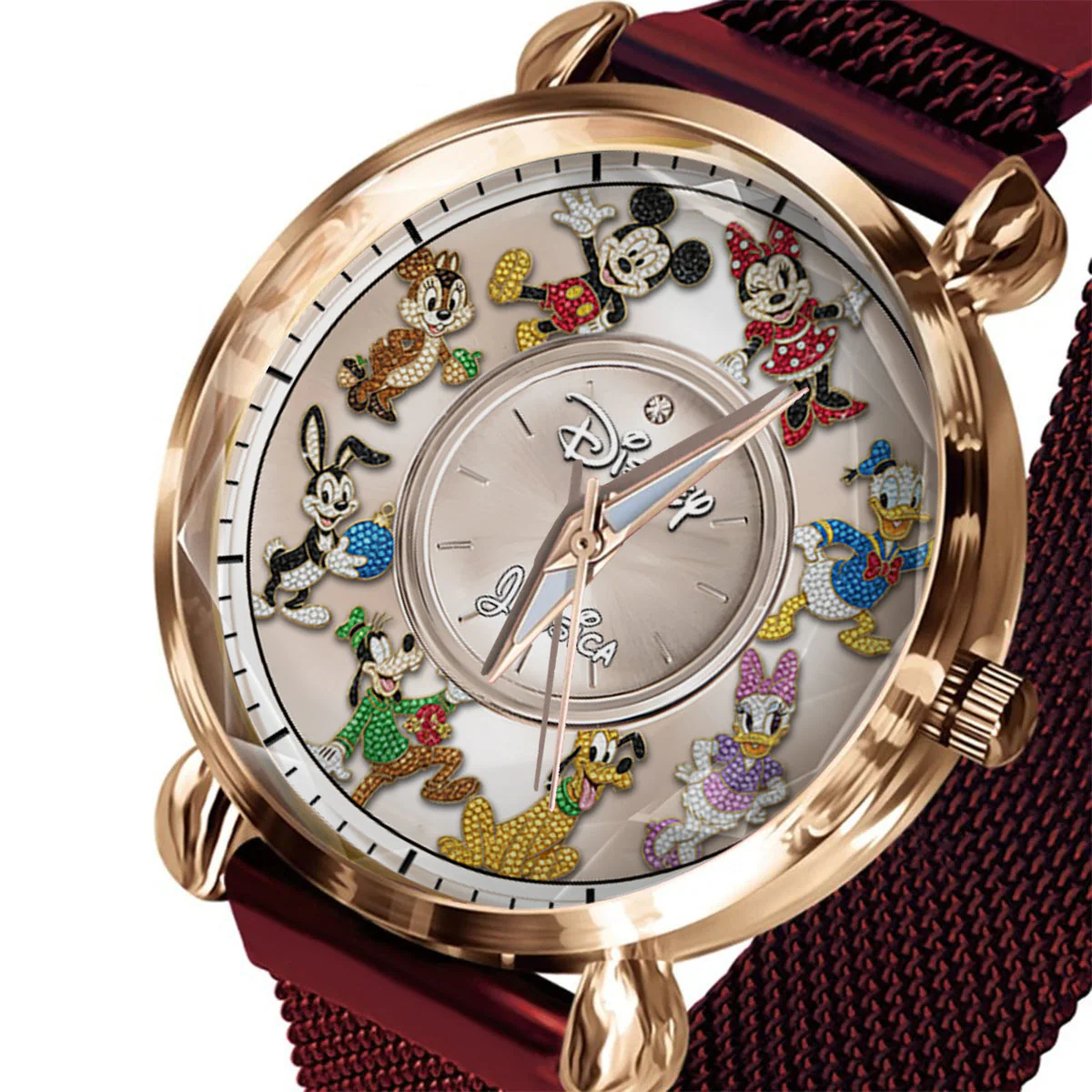 MkMo Magic Mouse Best Friends (Ver 1) - Personalized Women Hand Watch - Gift For Her, Movie Fans NL122 - Image 6